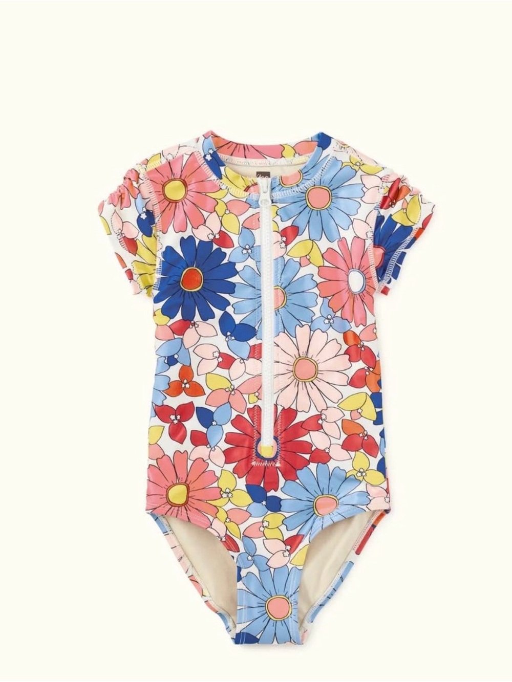 Tea Collection Floral Rashguard Swimsuit